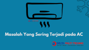 Teknisi AC truk sedang melakukan servis