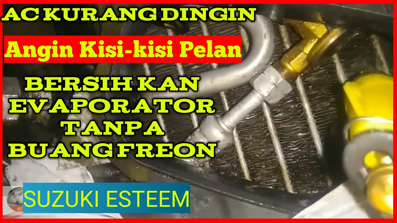 Proses Membersihkan Evaporator AC Truk